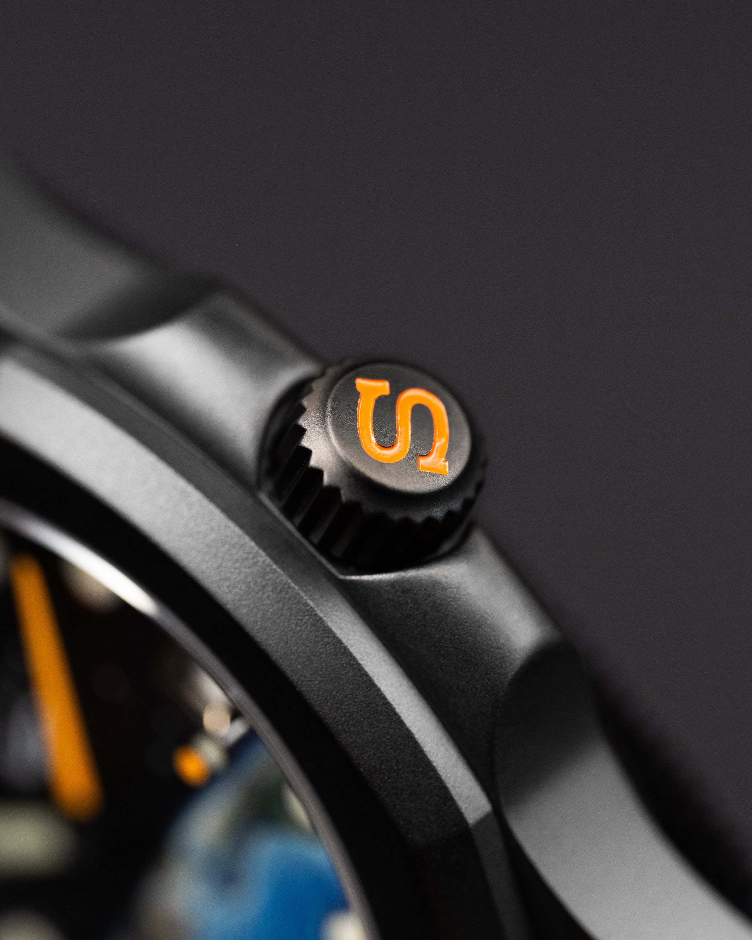 Custom Seiko 5 Mod Watch – Space Inspired Dial With Earth Artwork Matte Black Nautilus Case Orange-Accented Hands And Black Nato Strap