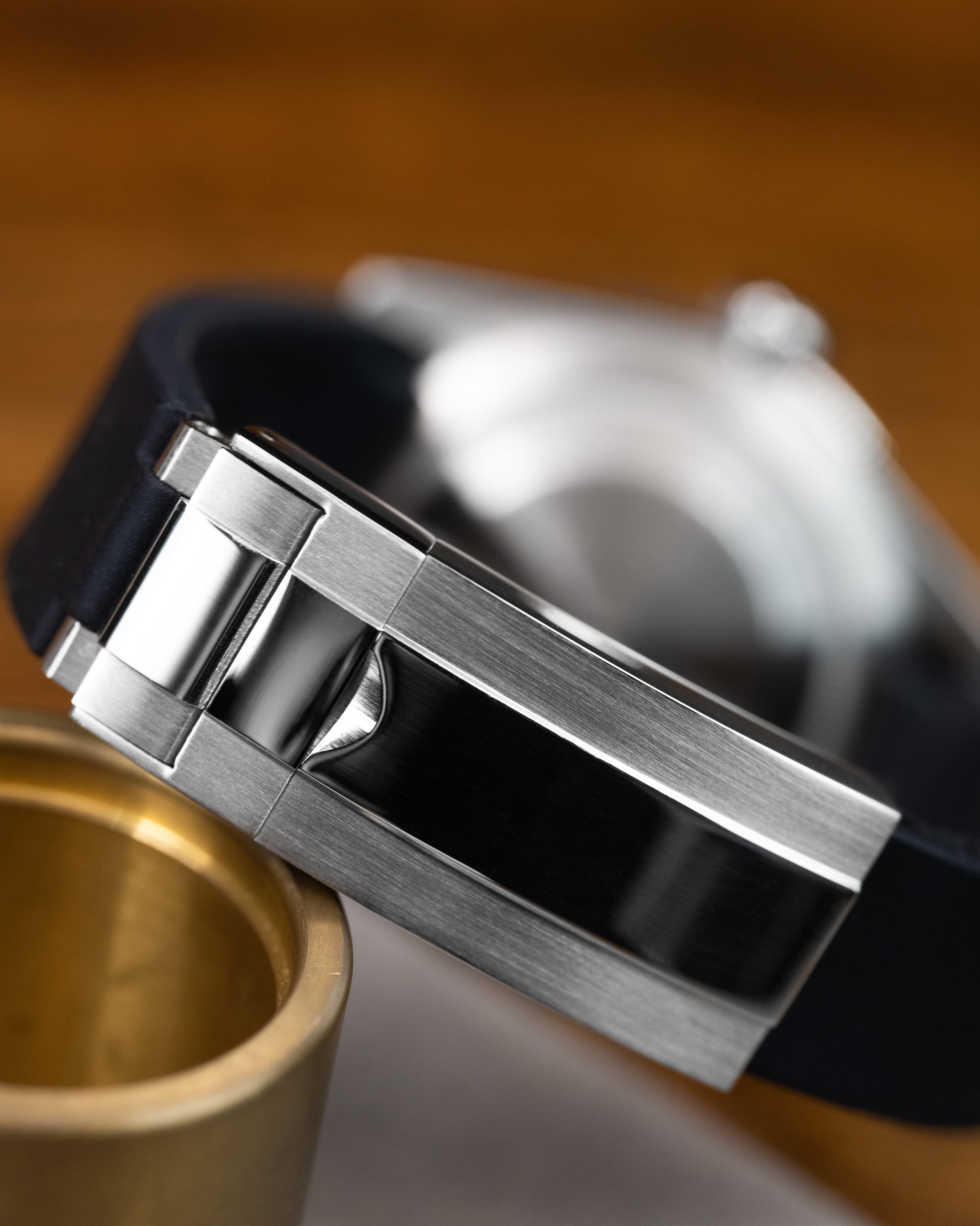 Custom Seiko Black Bay 58 Scubamaster Mod With Vintage Gilt Dial Black Bezel And Patina Indices Black Rubber Strap