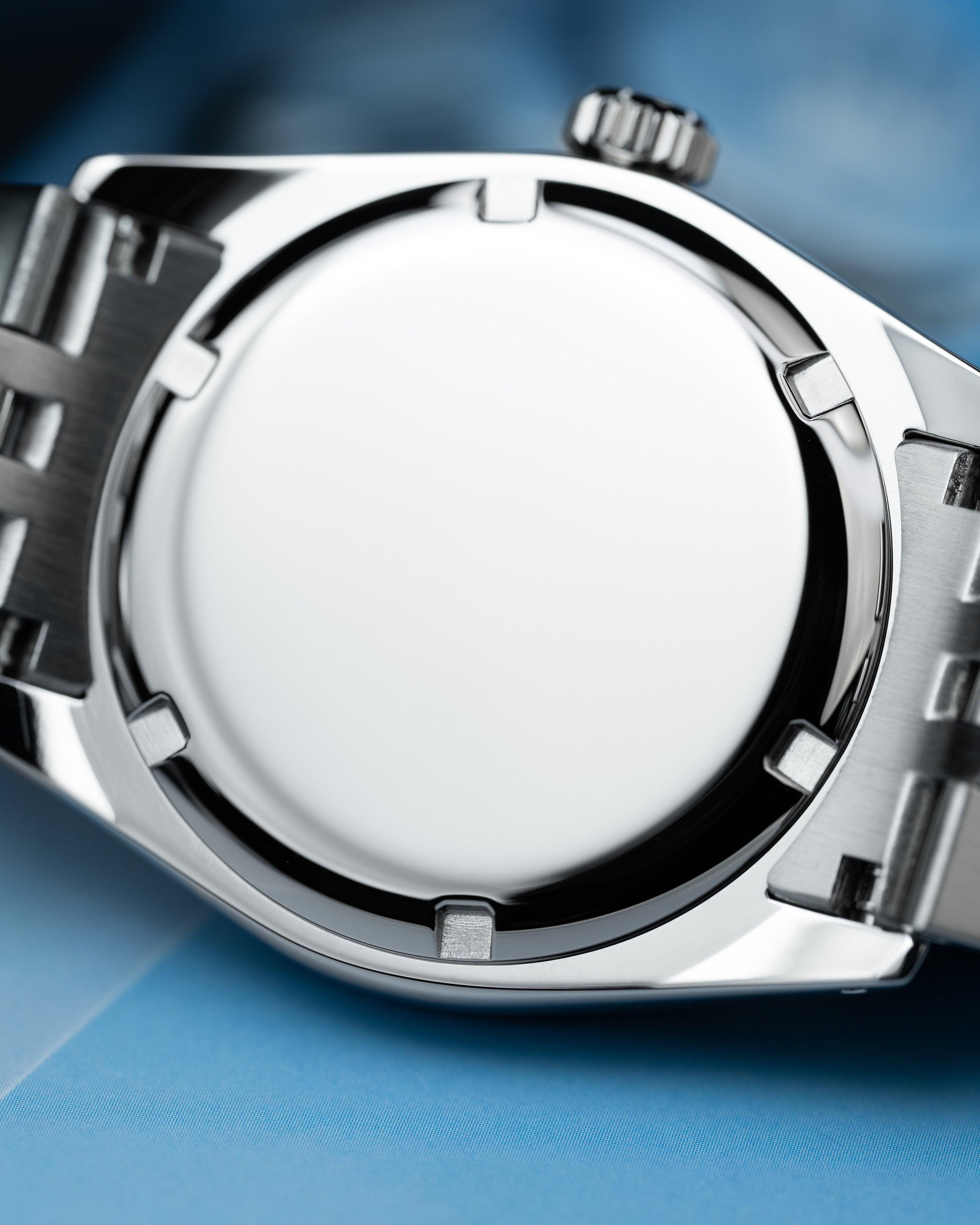 Custom Seiko Datejust – Mod With Ice Blue Roman Numeral Dial Fluted Bezel Jubilee Bracelet And Automatic Movement