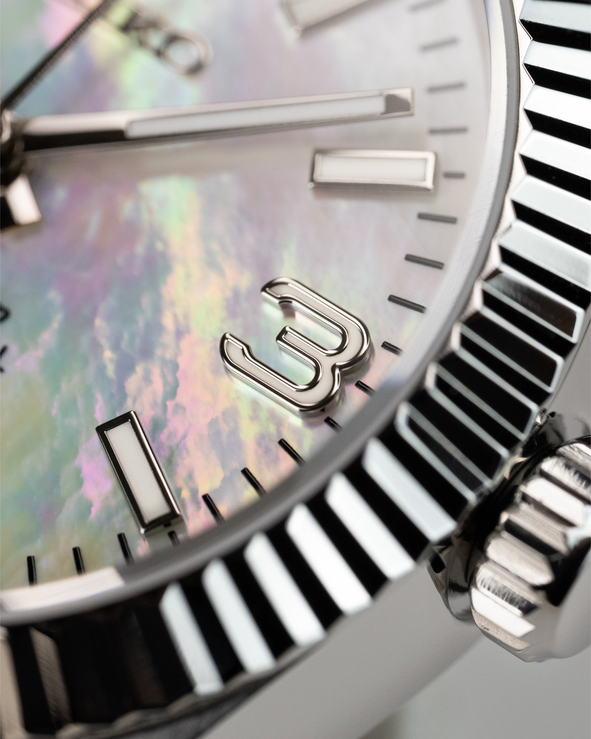 Custom Seiko Datejust – Mod With Iridescent Mother-Of-Pearl Dial Fluted Bezel And Jubilee Bracelet9