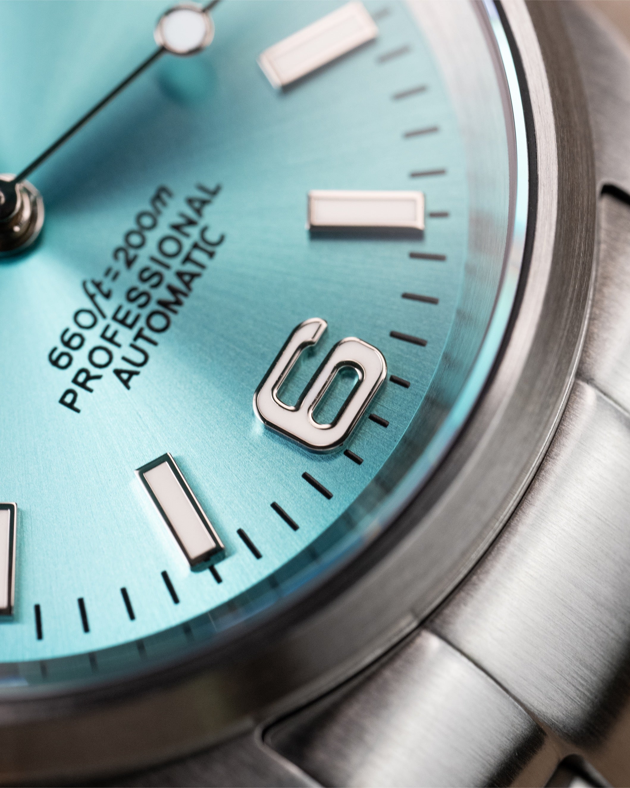 Custom Seiko Explorer-Style – Mod With Tiffany Sunburst Explorer Dial And Brushed Stainless Steel Case And Bracelet8