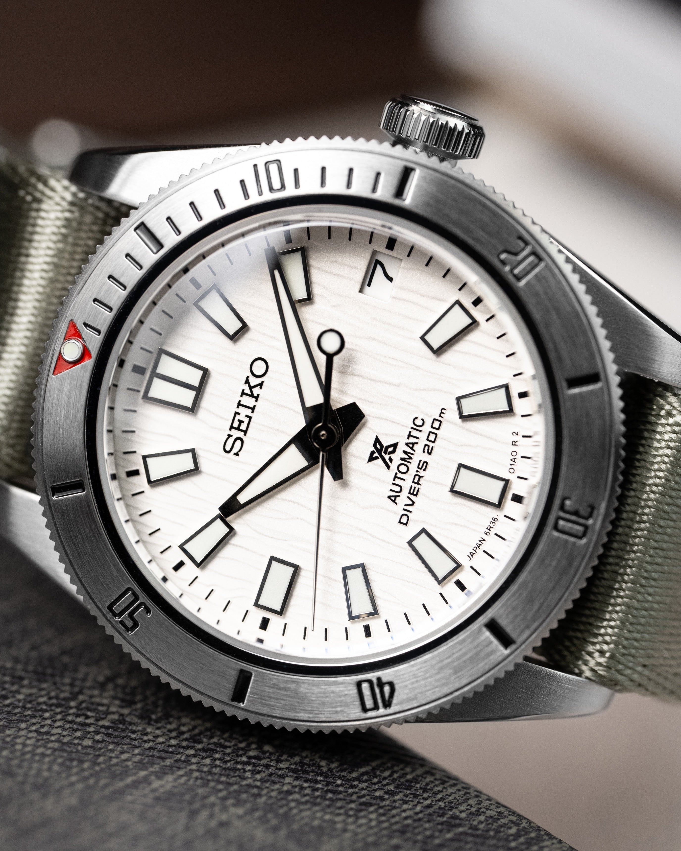 Custom Seiko Mod – Birch Dial Black Bay 58 Case Grey Nato Strap