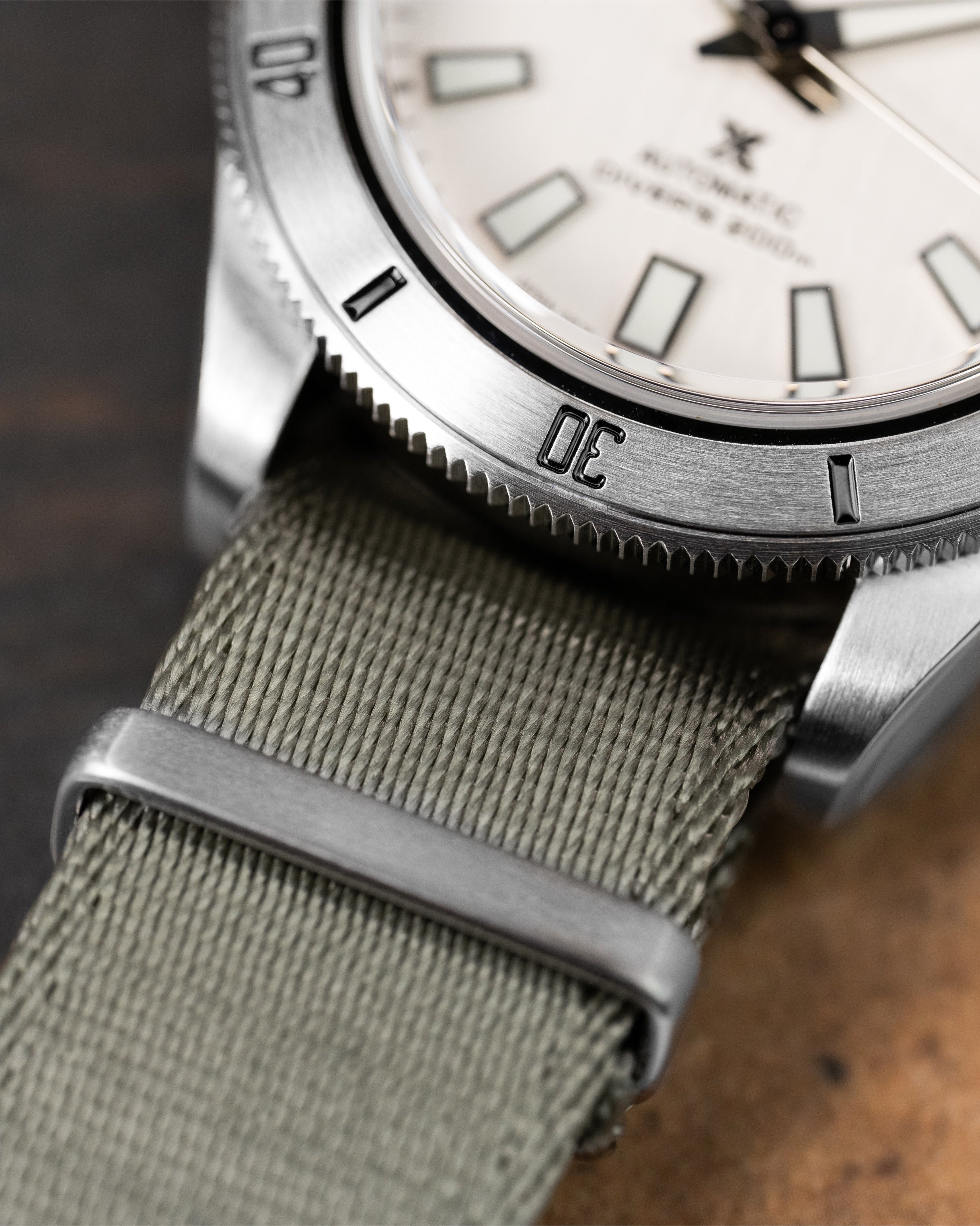 Custom Seiko Mod – Birch Dial Black Bay 58 Case Grey Nato Strap