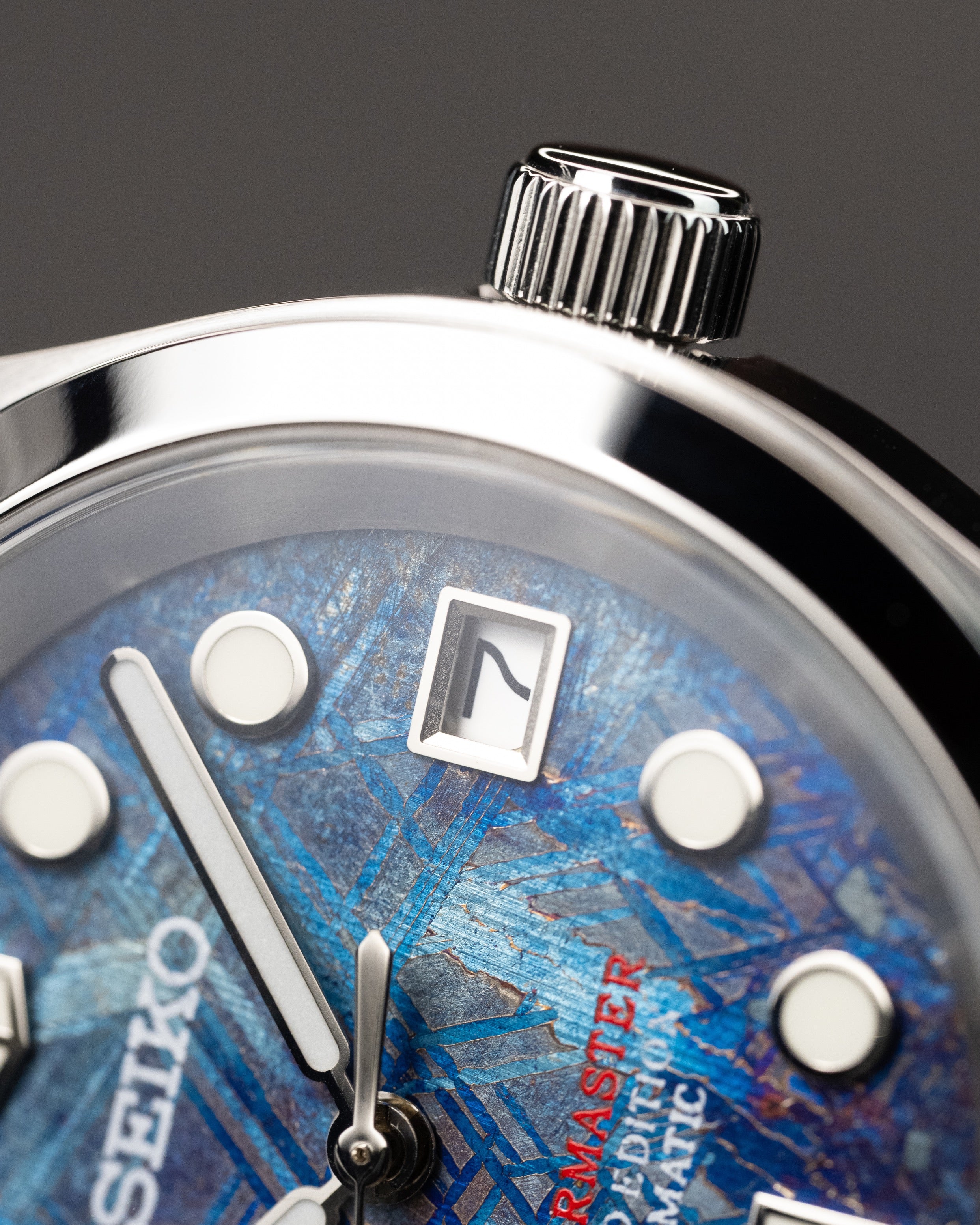 Custom Seiko Mod – Blue Meteor Rubber Strap10