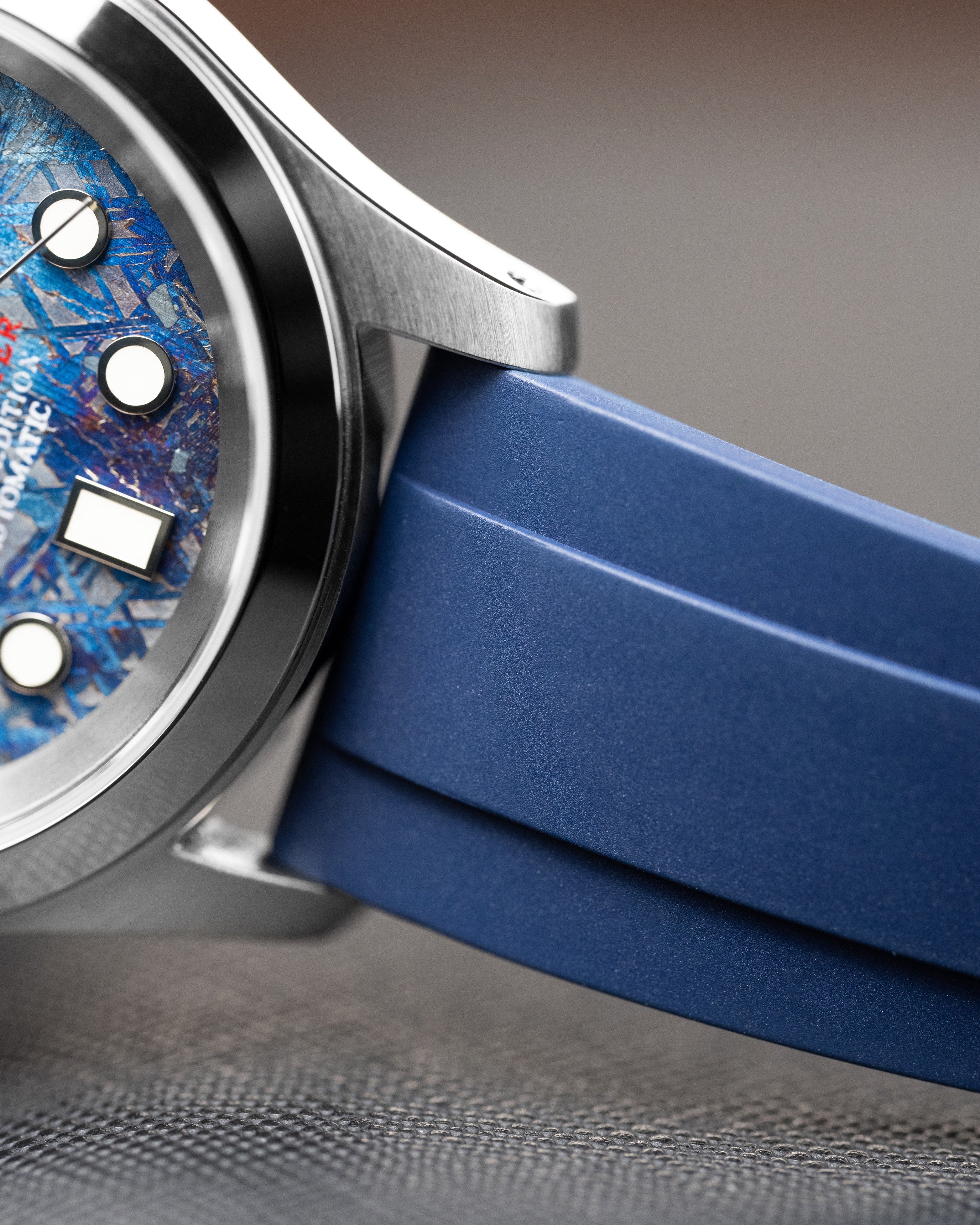 Custom Seiko Mod – Blue Meteor Rubber Strap13