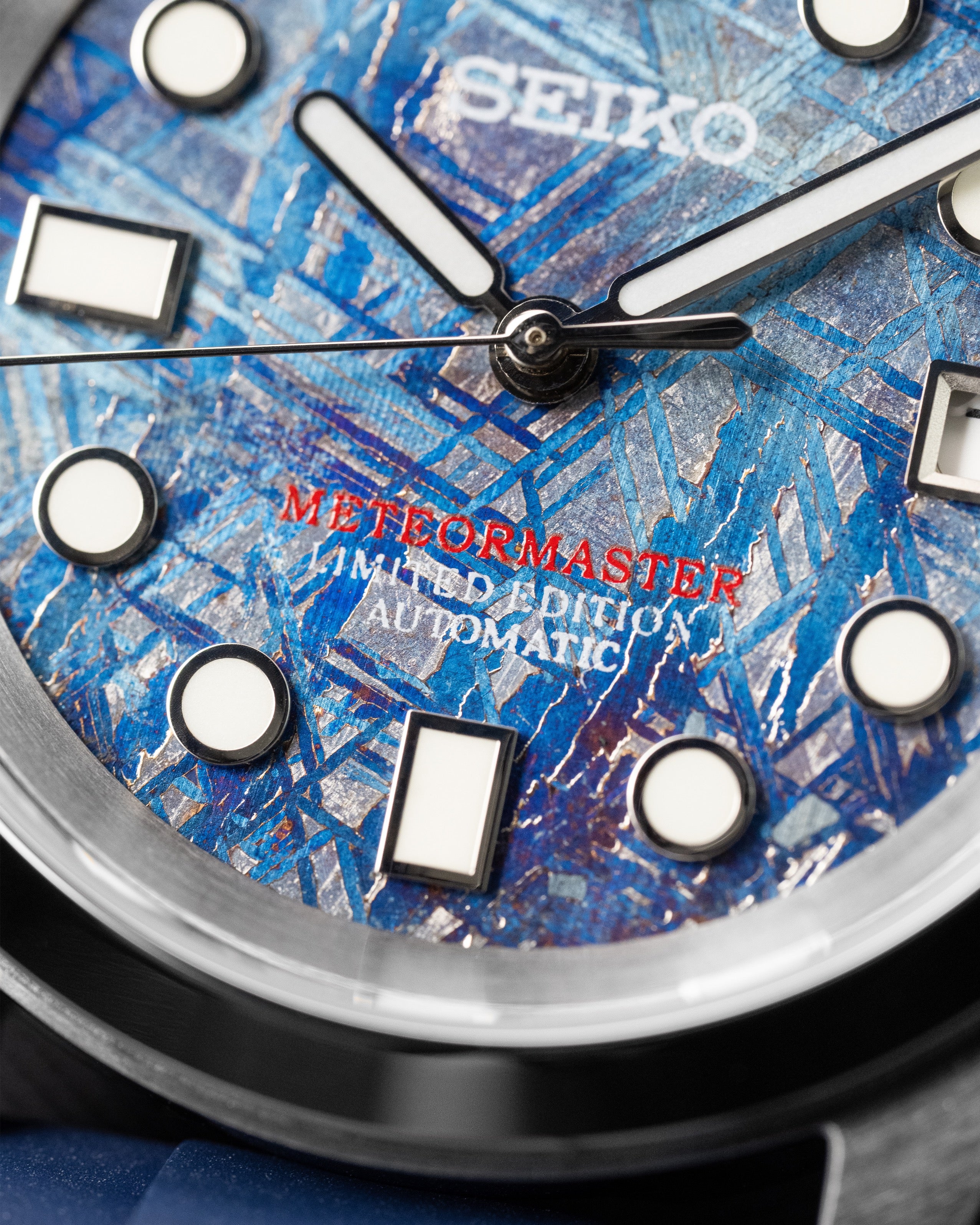 Custom Seiko Mod – Blue Meteor Rubber Strap7