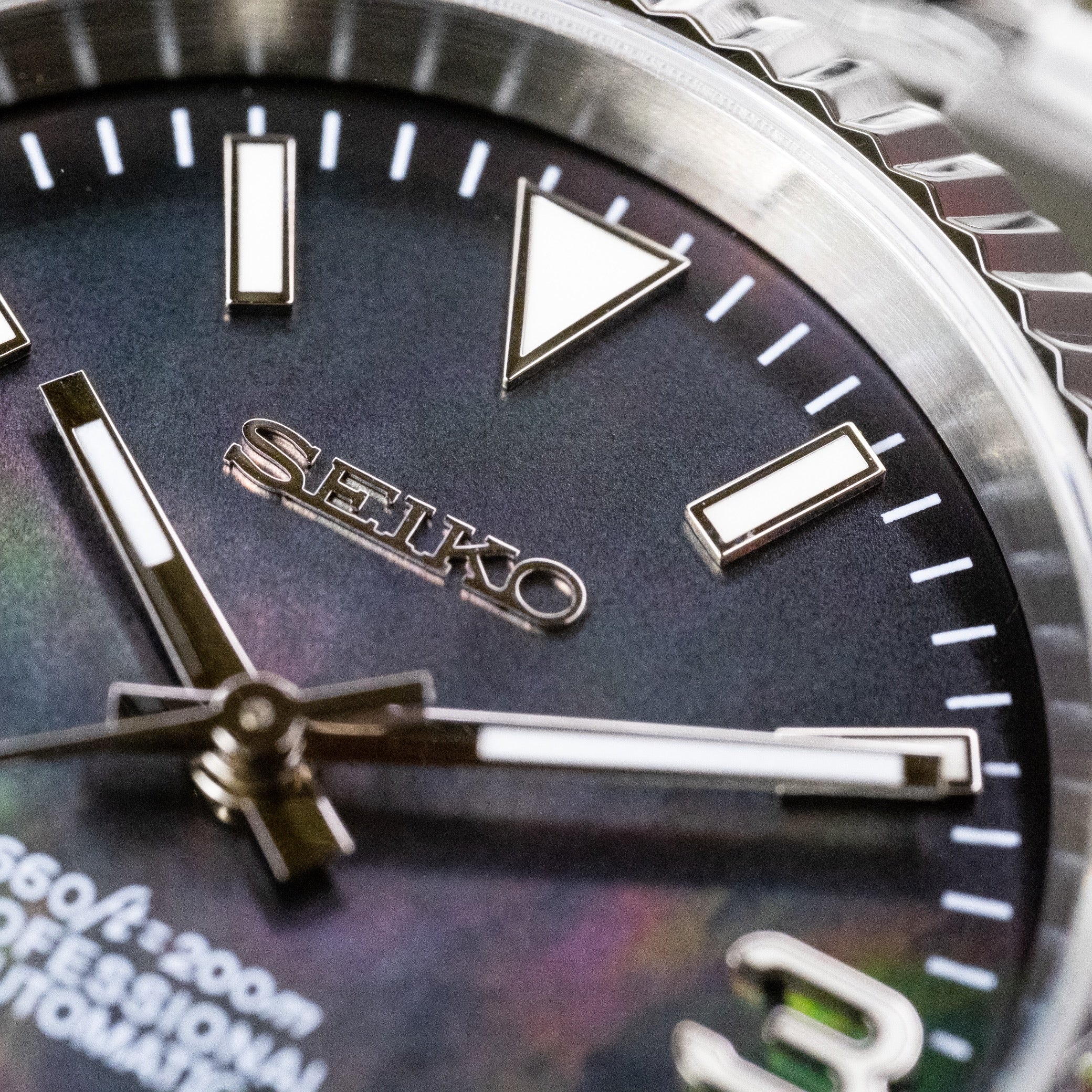 Custom Seiko Mod – Datejust Black Dial Mother Of Pearl2