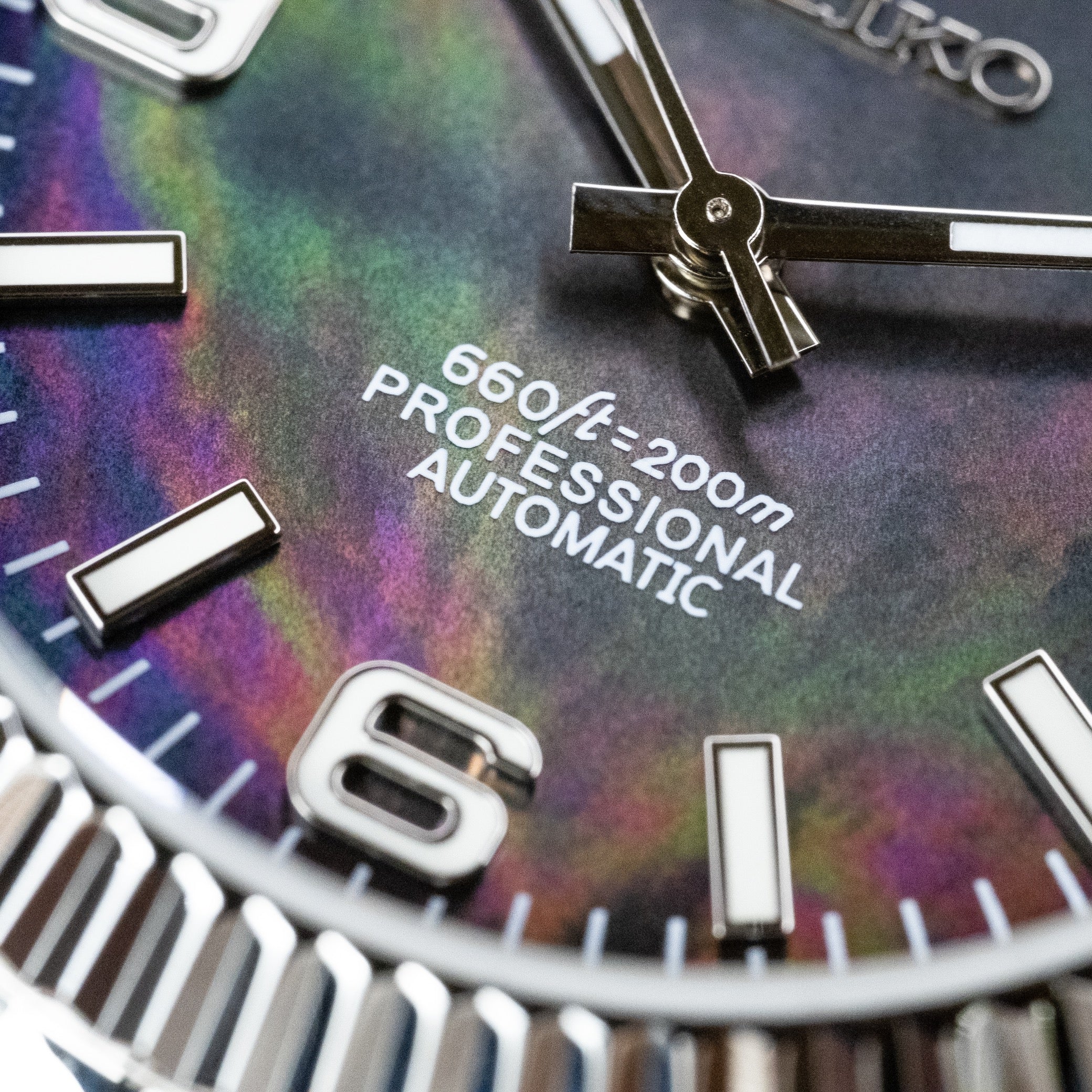 Custom Seiko Mod – Datejust Black Dial Mother Of Pearl3