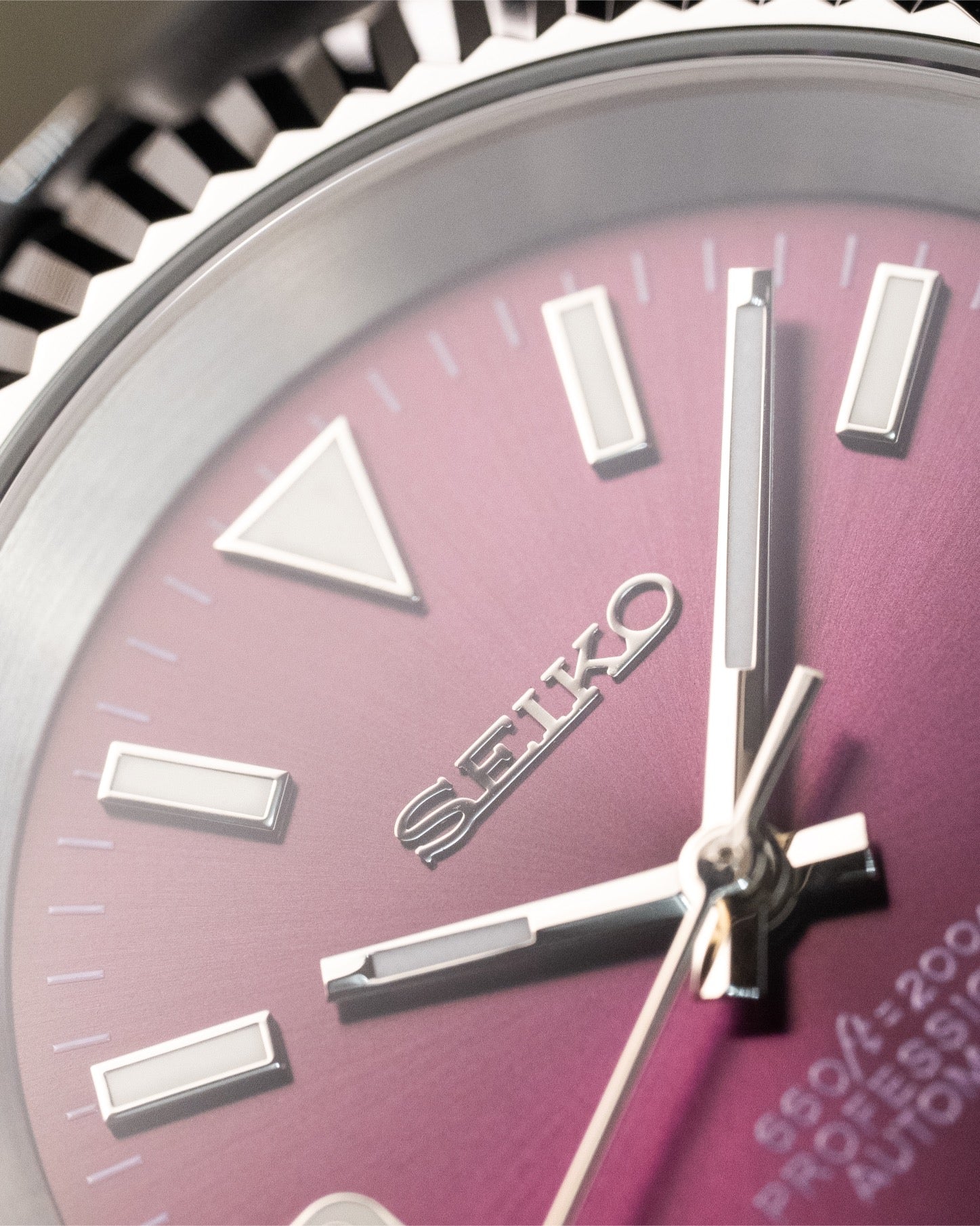 Custom Seiko Mod – Datejust With Sunburst Maroon Gradient Explorer Dial Fluted Bezel Jubilee Bracelet8