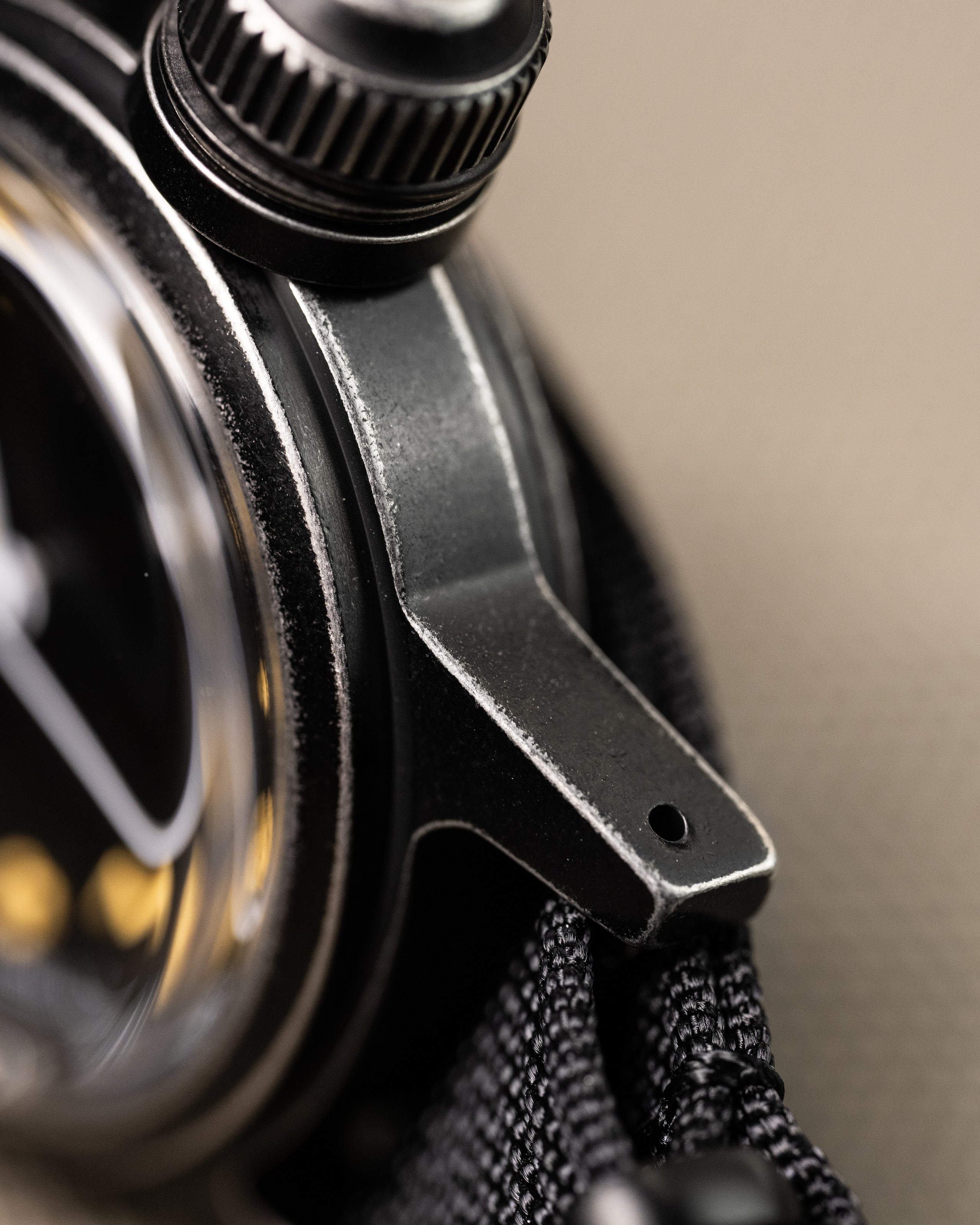 Custom Seiko Mod – Military Dive Watch Inspired By1951Elgin Udt Frogman Matte Black Canteen-Style Case Gilt Numerals11