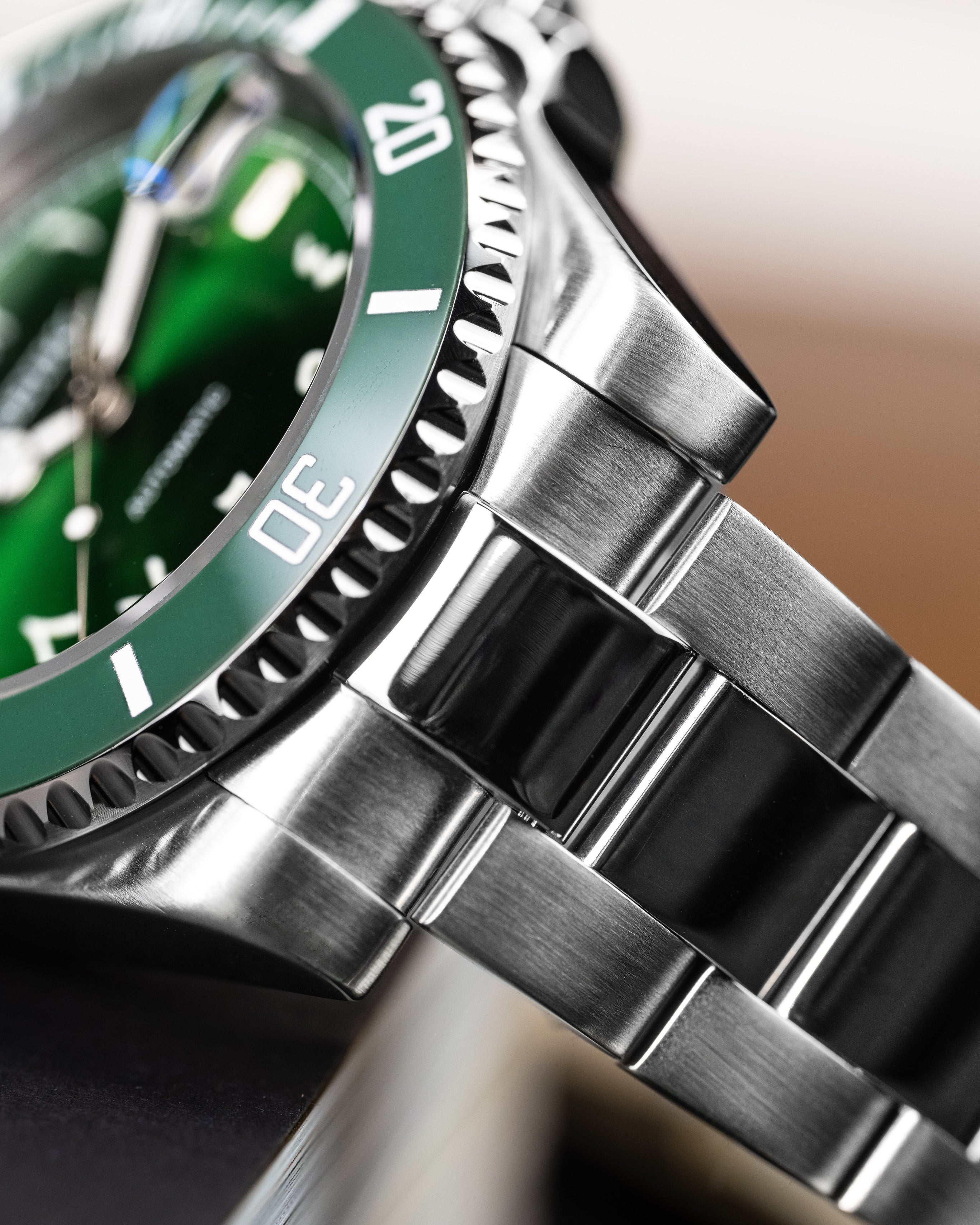 Custom Seiko Mod – Submariner Homage With Green Arabic Numeral Dial Green Bezel Automatic Movement Stainless Steel Oyster Bracelet6