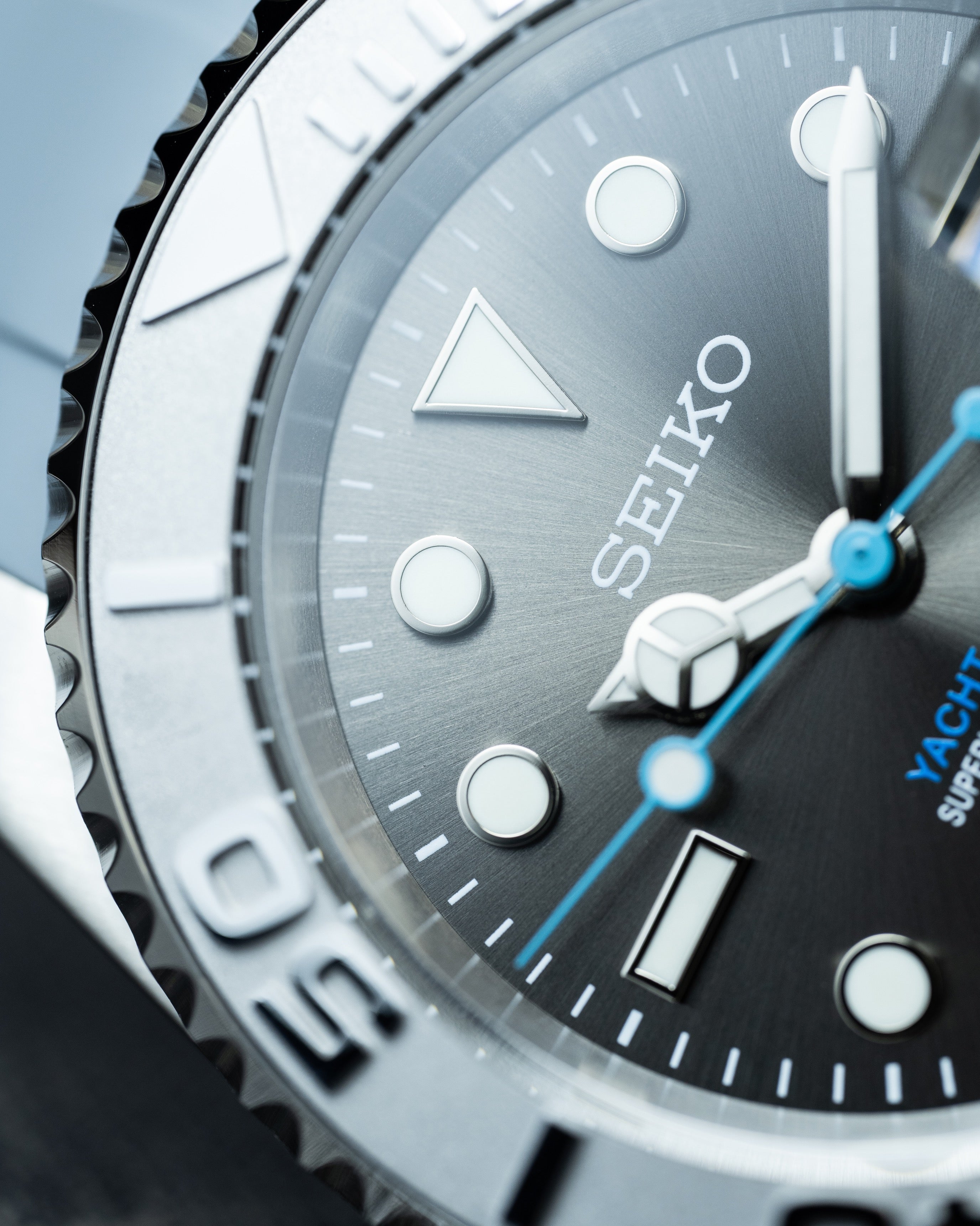 Seiko Yacht Master – Homage Mod Rhodium Dial Dive Watch With Cyclops Date8